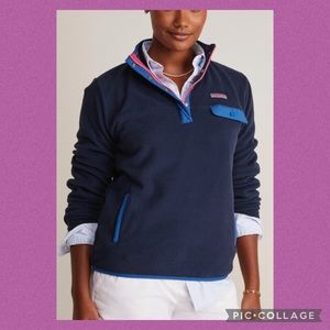 ♦️NWT Vineyard Vines snap quarter zip M